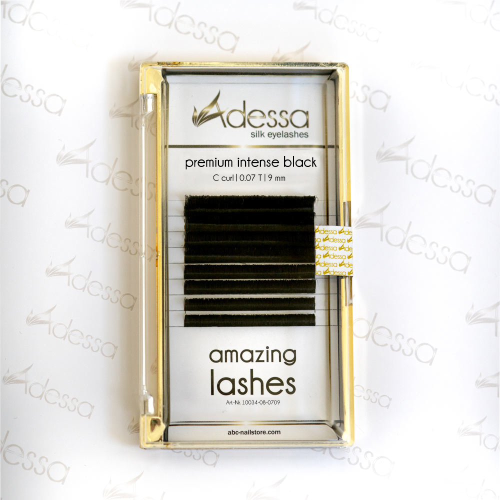 C curl, 0,07 / 9 mm Adessa amazing lashes black Art.10034-08-0709