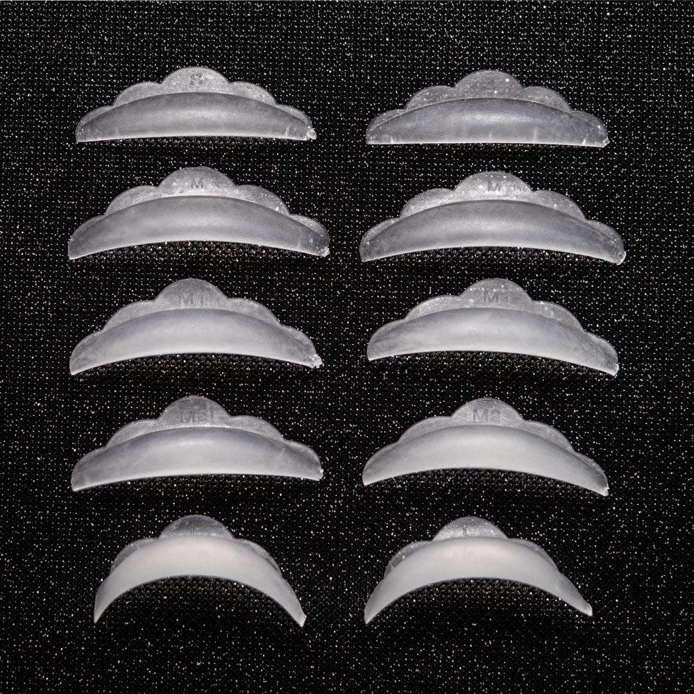 adessa lash lifting silikonpads, gemischte größen S, M, M1, M2, L, 5 paar Art.11010-MIX