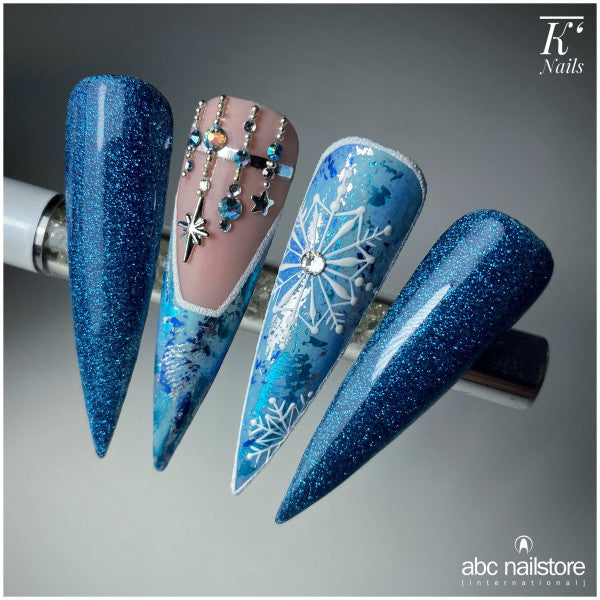 Designfoil Blu Oceano,1 x 40 cm, Breite 4 cm. Art.8810-111