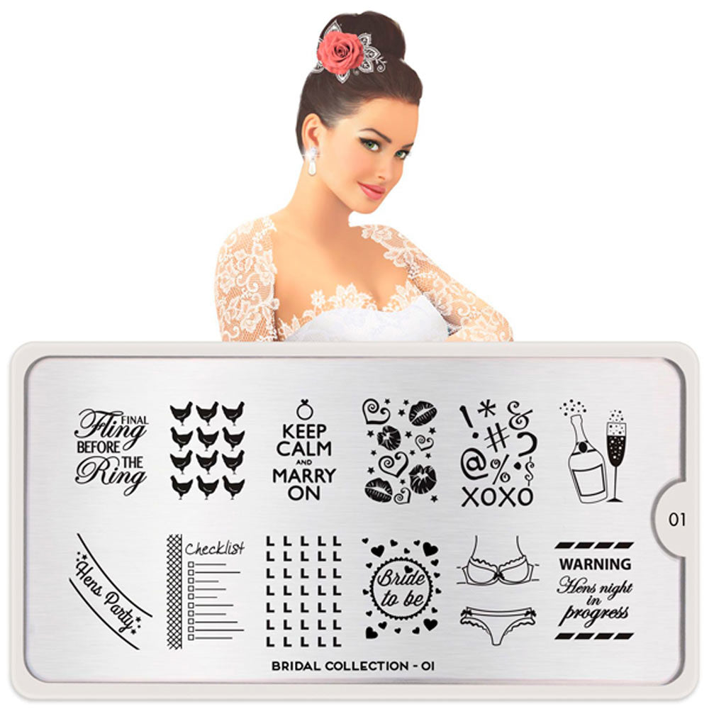 MoYou-Londra Schablone Collezione Sposa 01 Art.MPBRI01