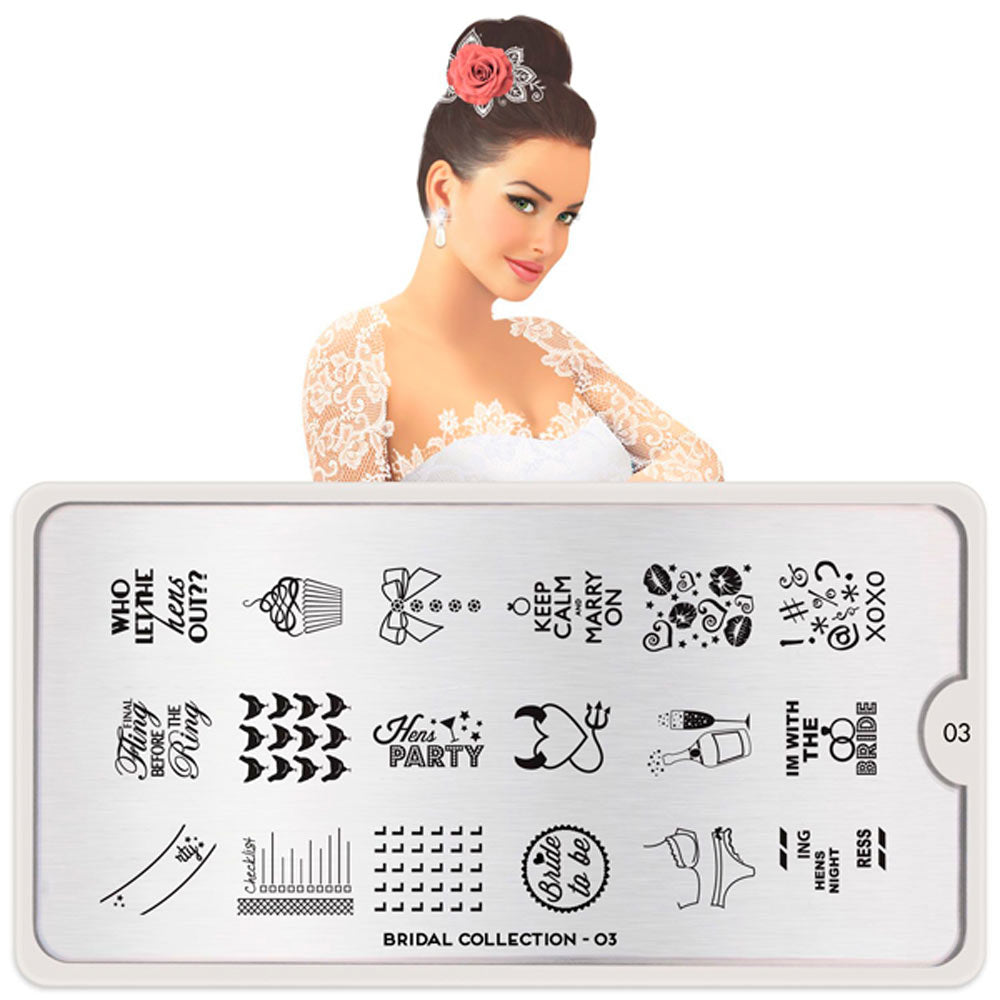 MoYou-Londra Schablone Collezione Sposa 03 Art.MPBRI03