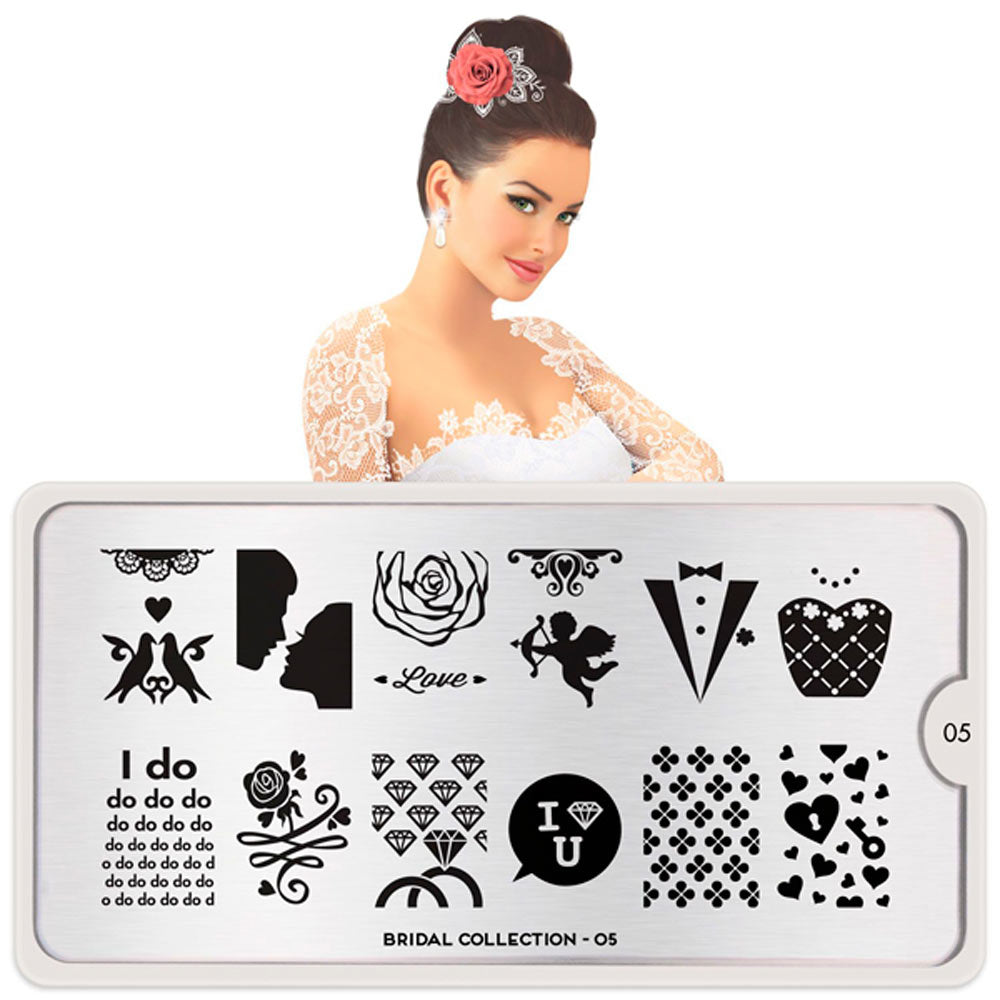 MoYou-Londra Schablone Collezione Sposa 05 Art.MPBRI05