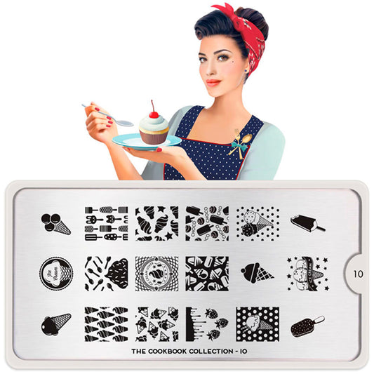MoYou-London Schablone Collezione di libri di cucina 10 Art.MPCOO10