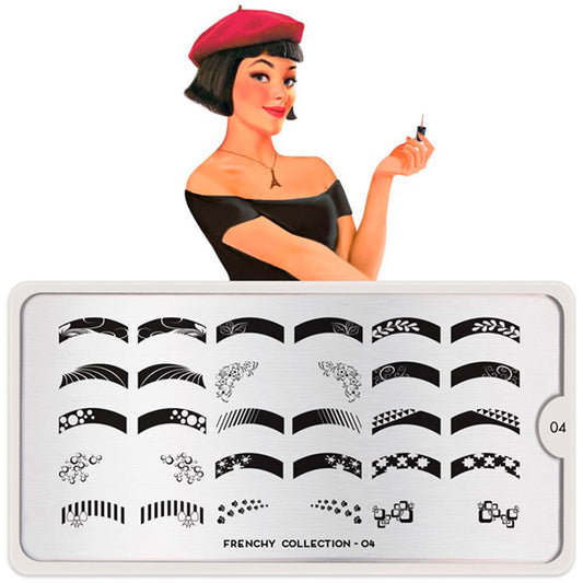 MoYou-Londra Schablone Frenchy Collezione 04 Art.MPFRE04