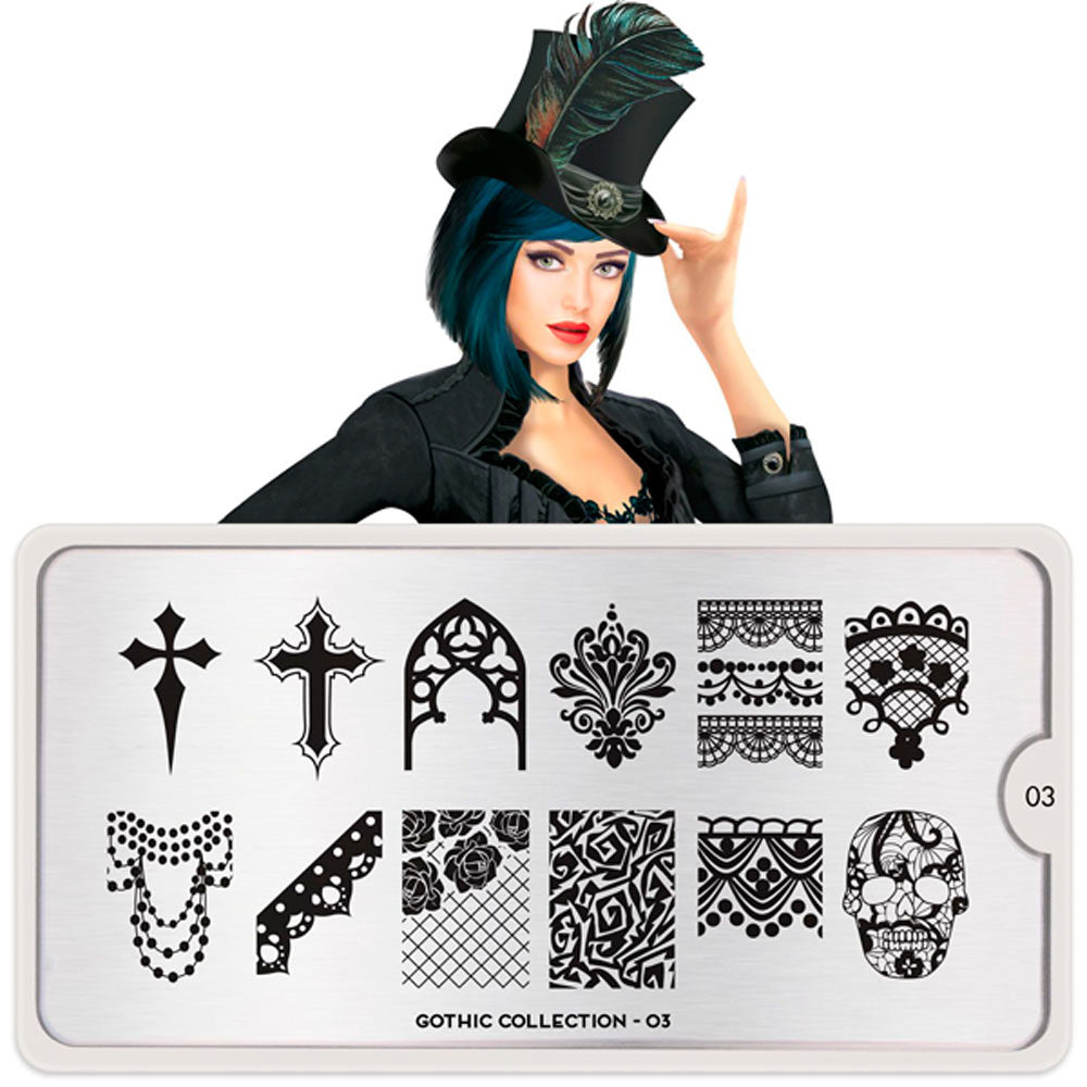 MoYou-London Collezione Schablone Gothic 03 Art.MPGOT03
