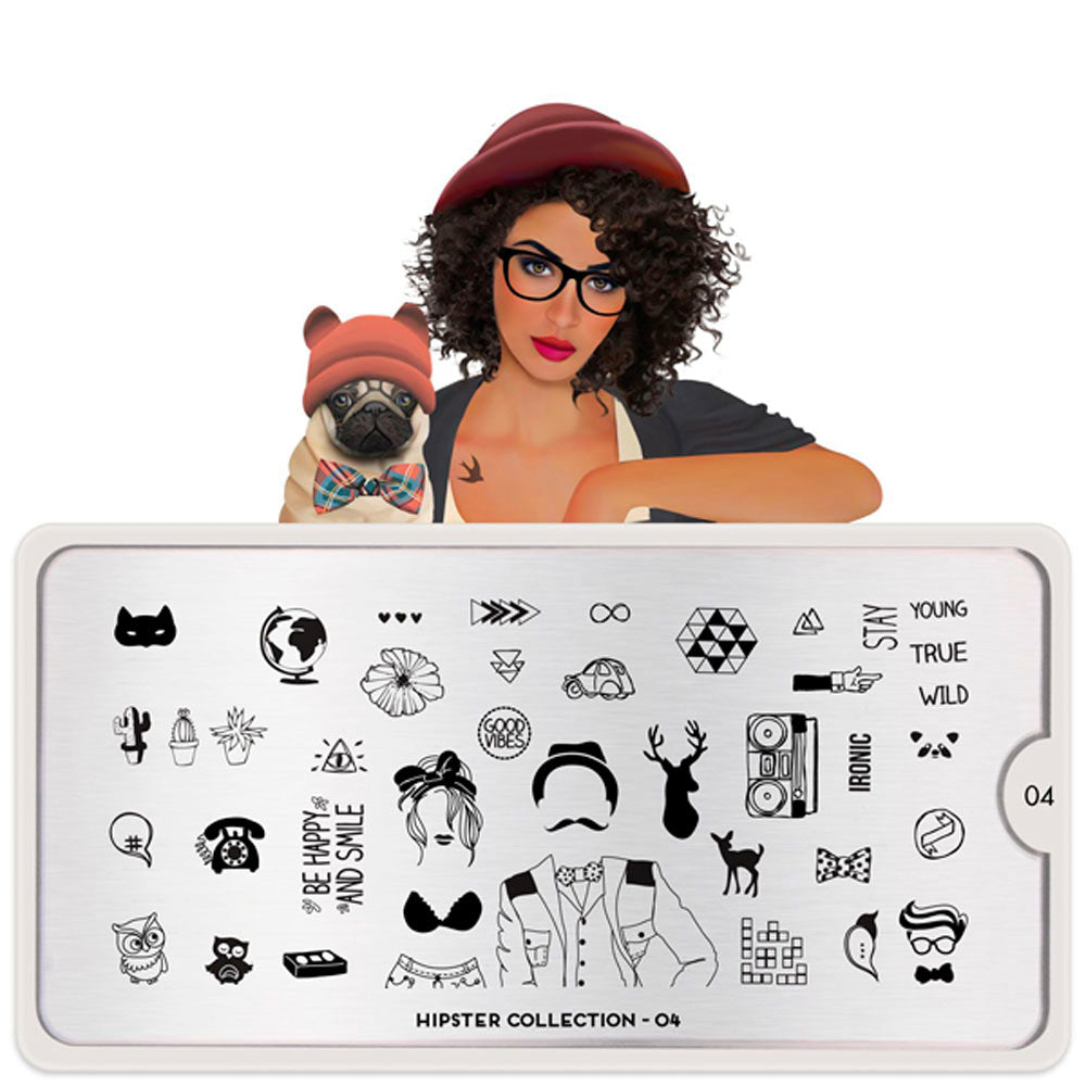 MoYou-Londra Schablone Collezione Hipster 04 Art.MPHIP04