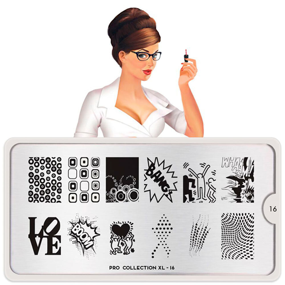 MoYou-London Schablone Pro XL Collection 16 Art.MPPXL16
