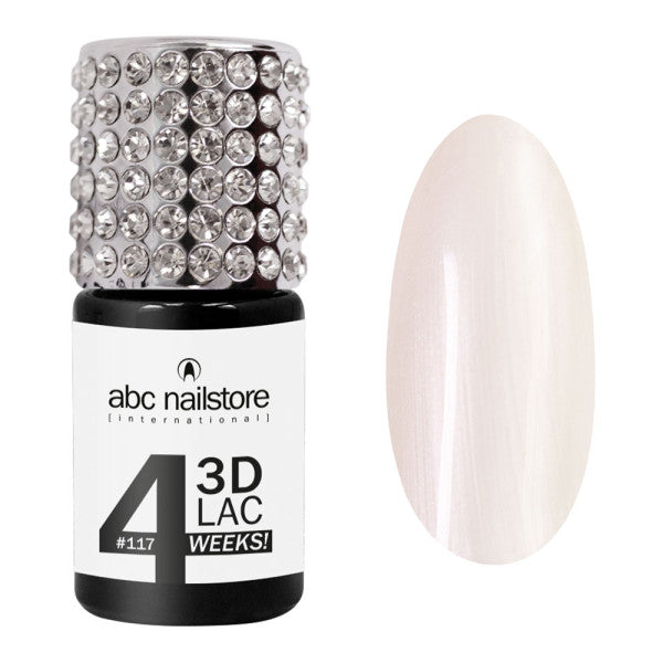 abc 3DLAC 4WEEKS, white glam #117, 8 ml Art.8026-117