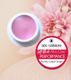 abc nailstore Gel PERFORMANCE Tutto-in-Uno, 100 g Soft Blush Art.2116-100