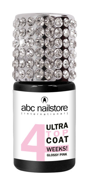 abc 3DLAC  4WEEKS Ultra Top Coat "glossy pink", 8ml. Art.8026-07P