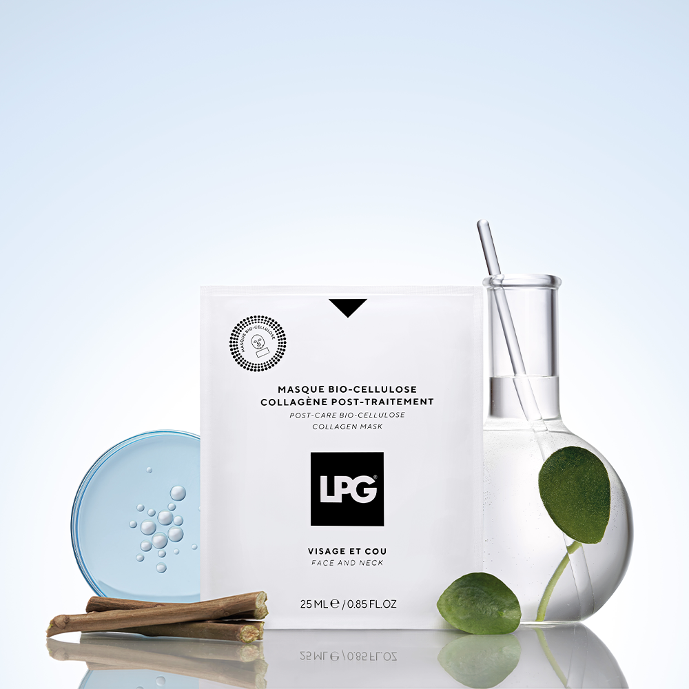 Maschera post-trattamento in bio-cellulosa al collagene 25 ml.