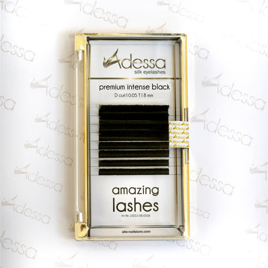 D curl, 0,05/ 8 mm Adessa amazing lashes black Art.10032-08-0508