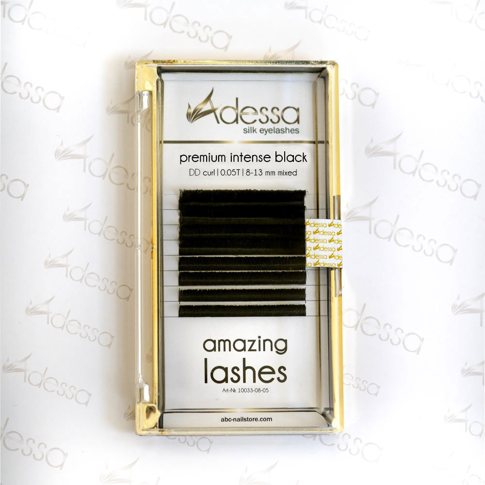 Curvatura DD, mista 0,05/8-13 mm Adessa Amazing Lashes nero Art.10033-08-05