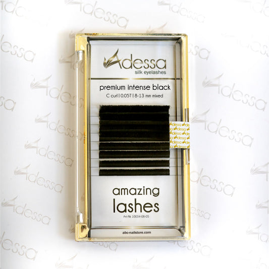 C curl,  0,05 / 8-13 mm Adessa amazing lashes black Art.10034-08-05