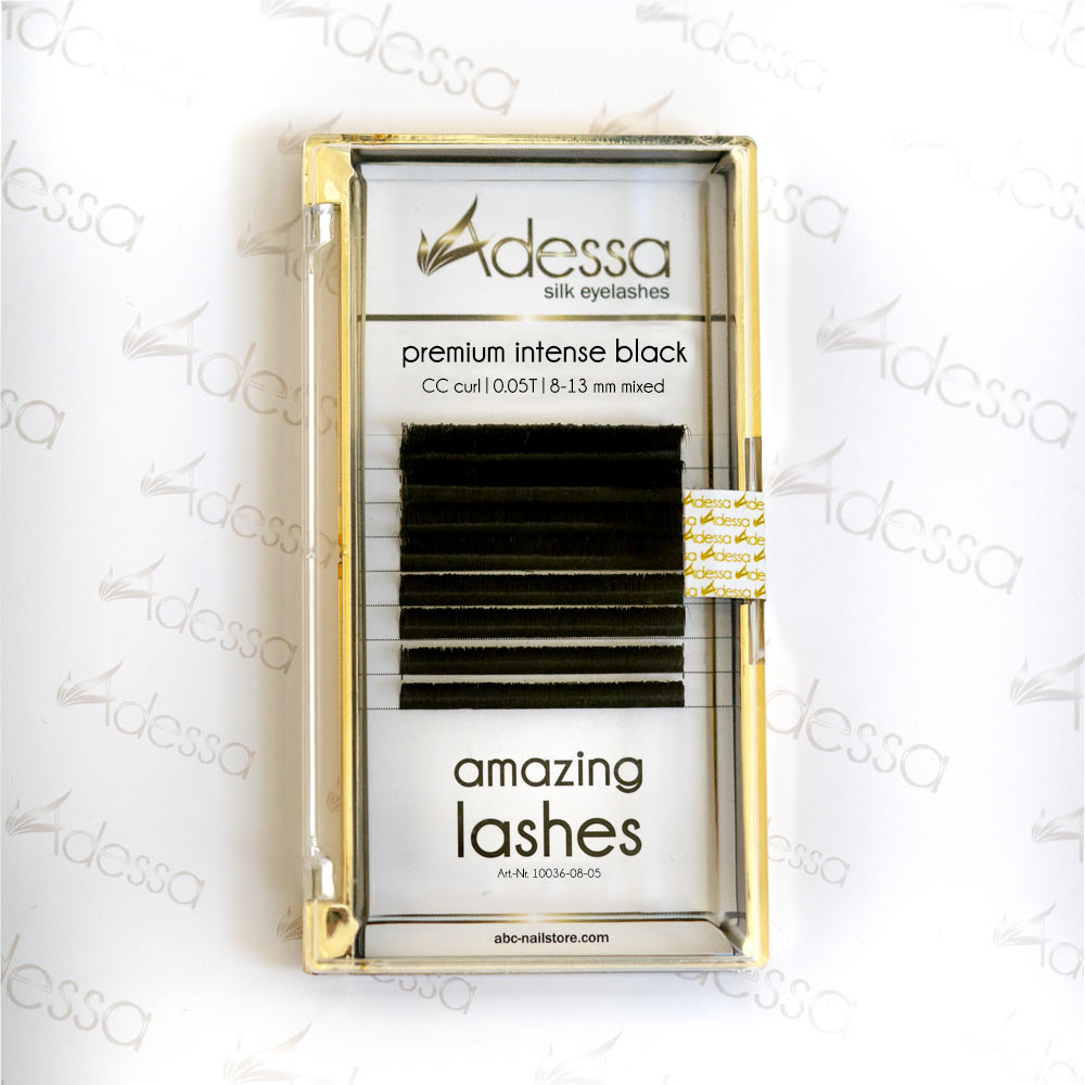 CC curl, 0,05 / 8-13 mm Adessa amazing lashes black Art.10036-08-05