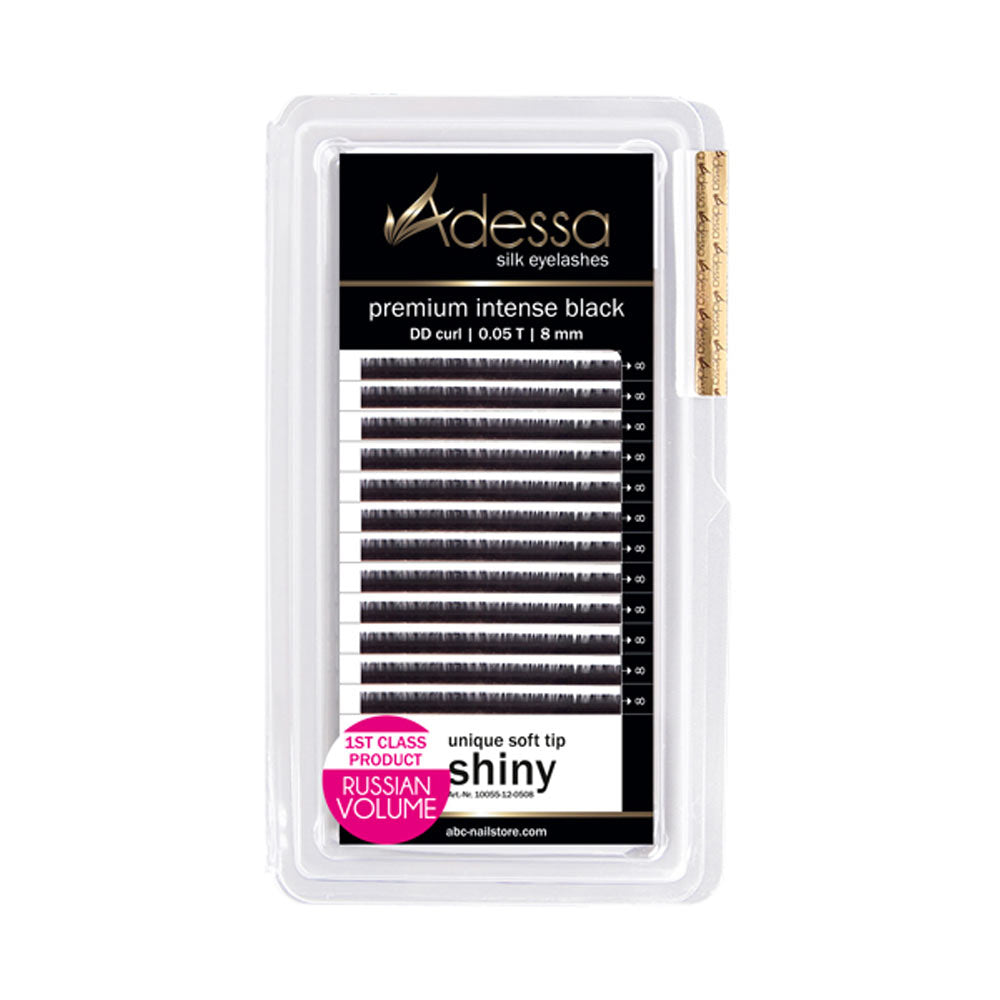 Curvatura DD, 0,05 / 8mm Adessa Silk Lashes premium nero intenso Art.10055-12-0508