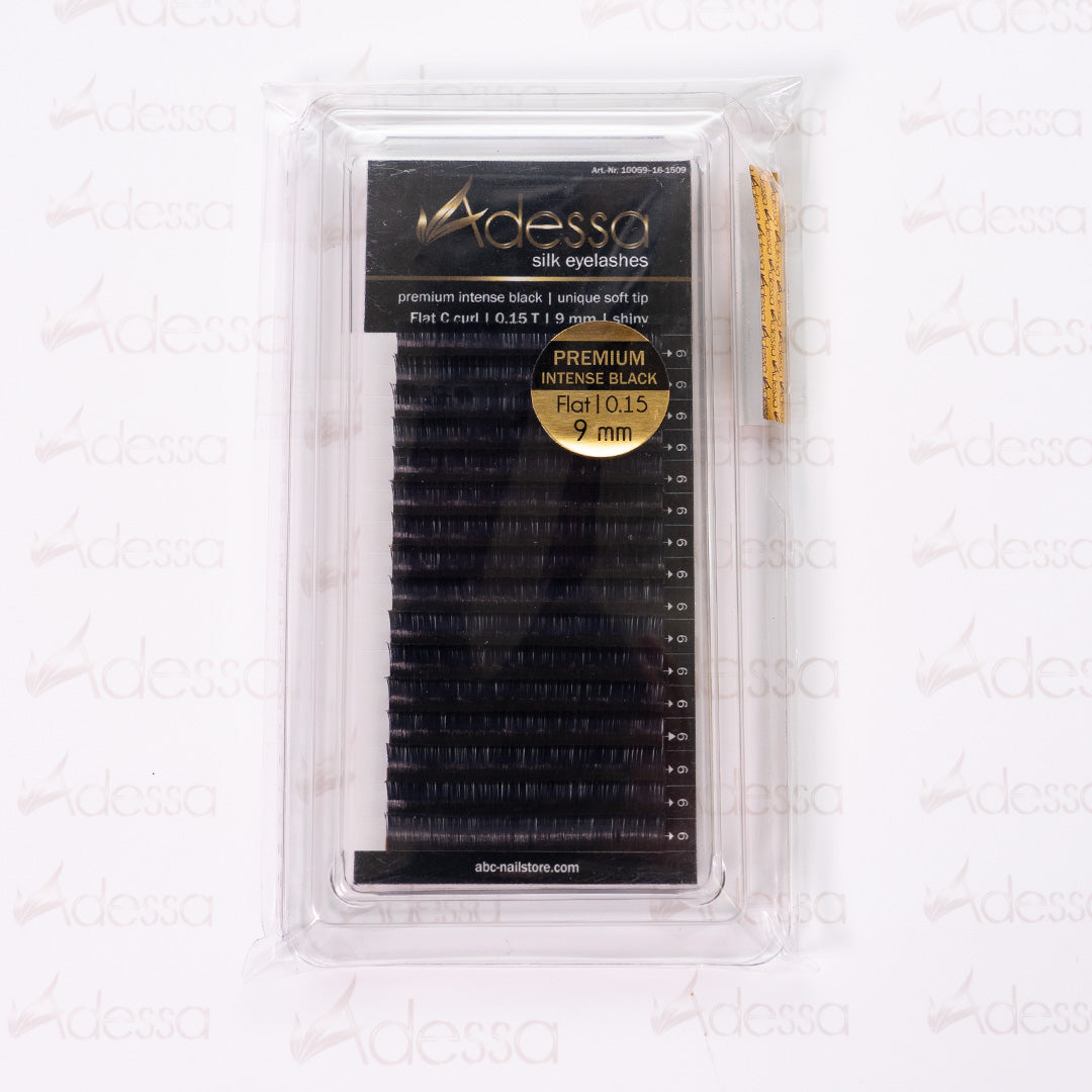 C-Curl, 0,15 / 9mm Adessa Silk Lashes premium flat Art.10059-16-1509