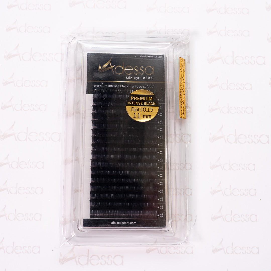 Curl a C, 0,15 / 11mm Adessa Silk Lashes premium piatte Art.10059-16-1511