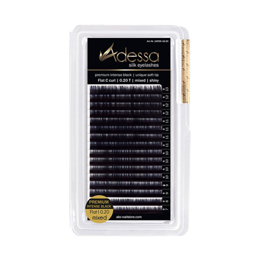 C-Curl, mixed 0,20/7-13mm Adessa Silk Lashes premium flat Art.10059-16-20