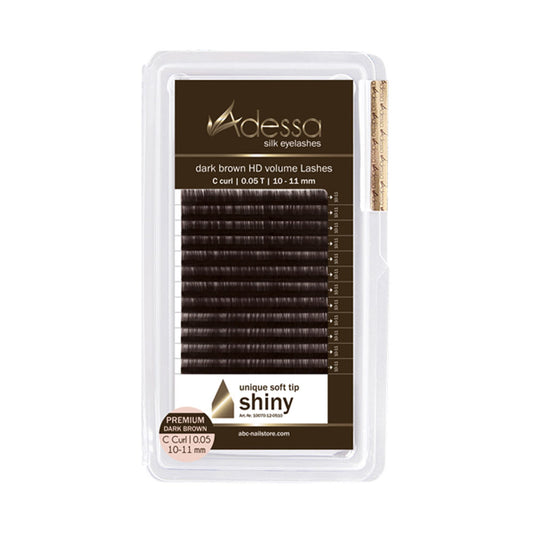 Adessa Silk Lashes premium dark brown HD volume, tray C curl, 0,05 / 10+11mm Art.10070-12-0510