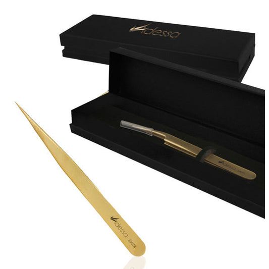 Adessa Pinzette Gold Masters Edition gerade, 12cm. Art.10078