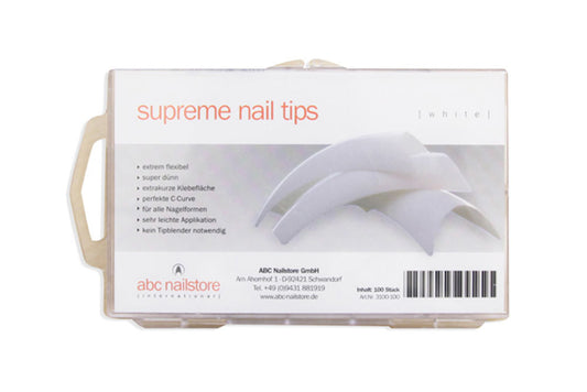 french tip per unghie suprema, scatola di tip da 100 pezzi Art.3100-100