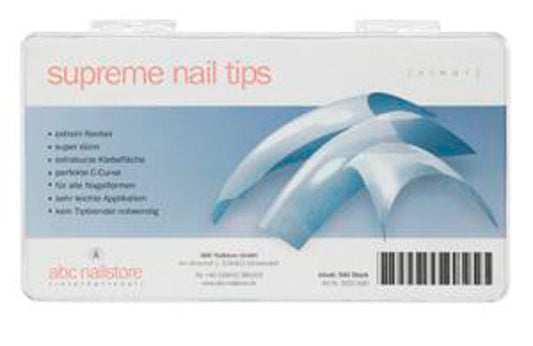 supreme nail tips clear, Tipbox mit 500 Stück Art.3101-500