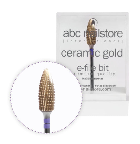 abc Nailstore Ceramic Gold, lima elettrica per rimuovere, accorciare gel e acrilico Art.7054 (anche ex 7046)