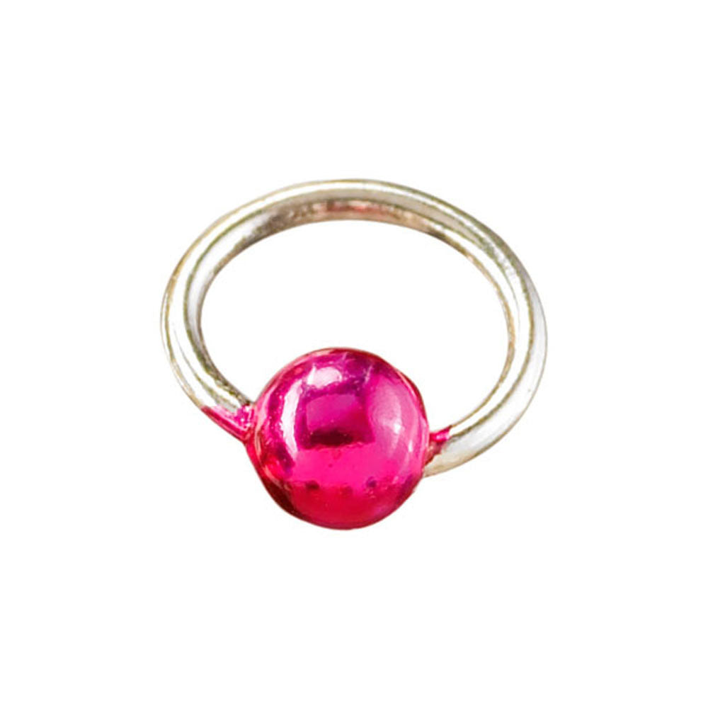 Piercingring silber/pink Art.8800-04