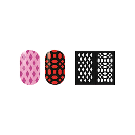 abc nailstore artist adds design stencils #102 - Art.8814-102