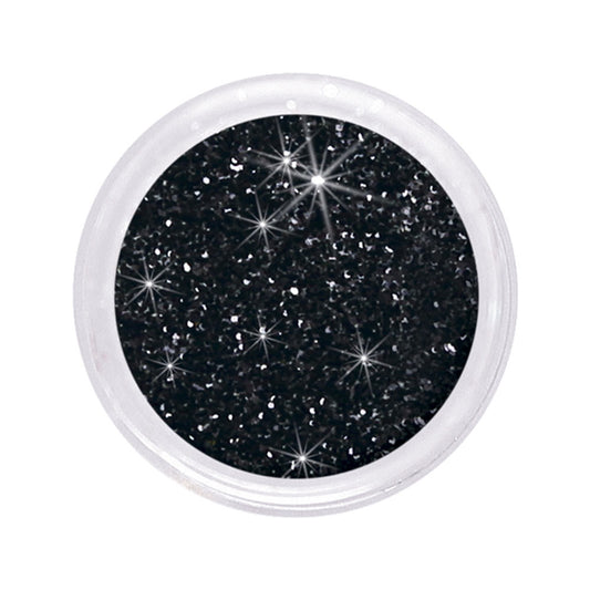 dazzling glitter 0,6 mm, black #111, 6gr. Art.8818-111